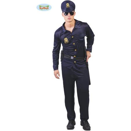 Politie & Detective Kostuum | Halt Of Ik Schiet Politie Agent | Man | Maat 54-56 | Carnaval kostuum | Verkleedkleding